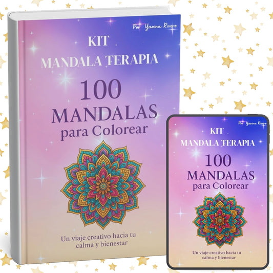 “Kit Mandala Terapia: 100 Mandalas para sanar, soltar y reencontrar tu paz interior”
